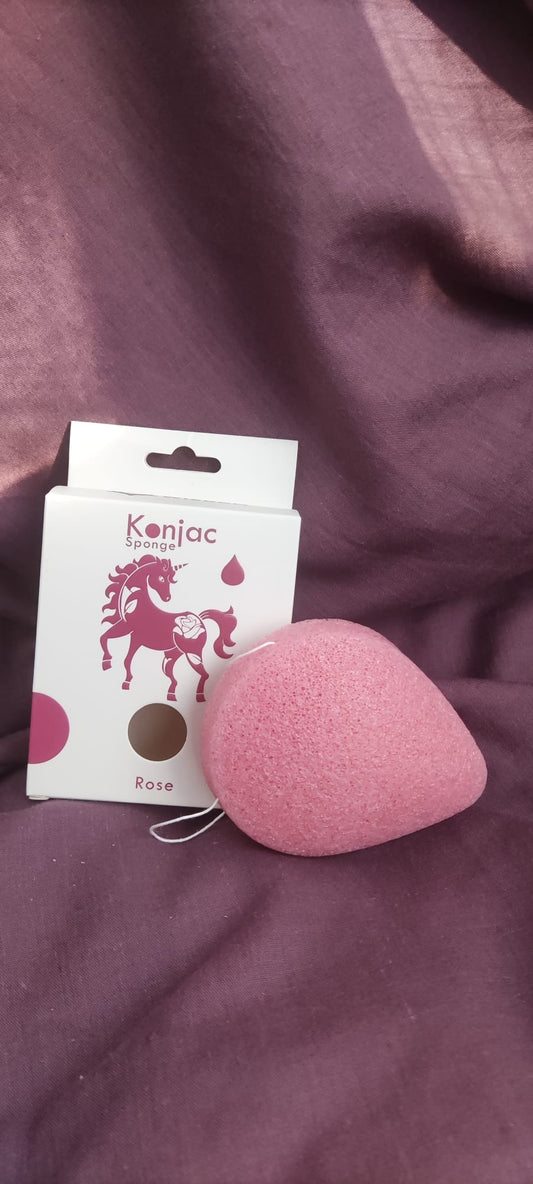 Esponja Konjac Gota - Rosa - Antienvejecimiento