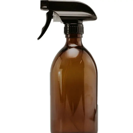 Botella ámbar con pulverizador para bricolaje, recargable, dispensador de jabón, aerosol 500ml